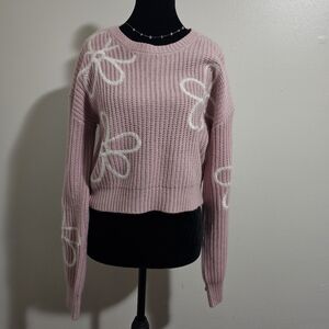 No Boundaries Pink Knit Sweater